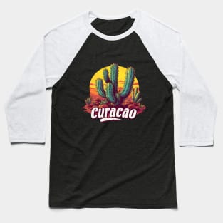 Curacao Design Baseball T-Shirt